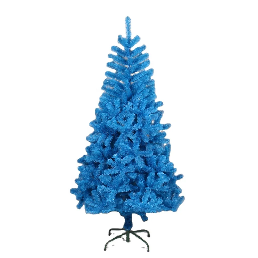 

Wholesale Factory Europe Style 8FT Blue Green PVC Classical Artificial Pine Tree