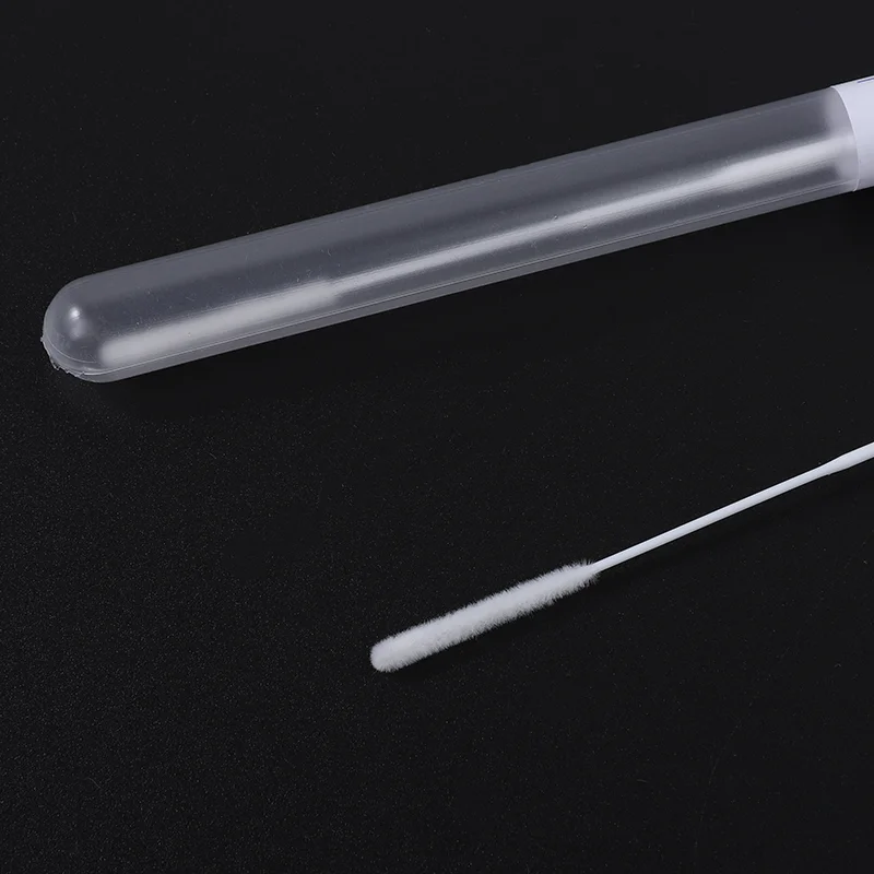 Medical Nasal Flocked Sampling Swab With Breakpoint Sterile Disposable Specimen Collection Nasopharyngeal Swabs With PP Tube supplier