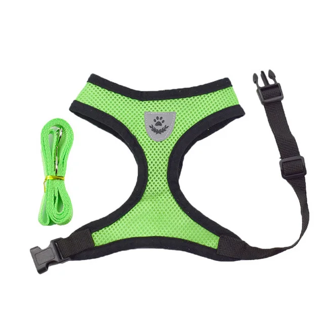 

Dropshipping Hoomall Chest Nylon Outdoor Adjustable Small Medium Pet Accessories Mesh Dog Harness And Leash