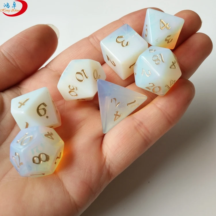 Natural Gemstone Crystal Quartz Custom Logo Dice,Handmade Engraved