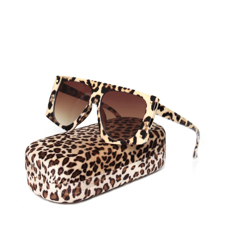 

Wholesale leopard designer oversized sunglasses ladies sun glasses, Colorful