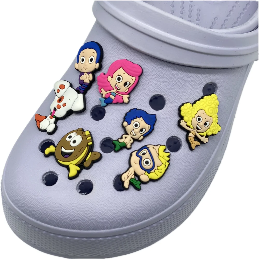 

gubble guppies croc pvc shoe charms wholesale cartoon shoe accessories for clog custom croc charms shoe decoration