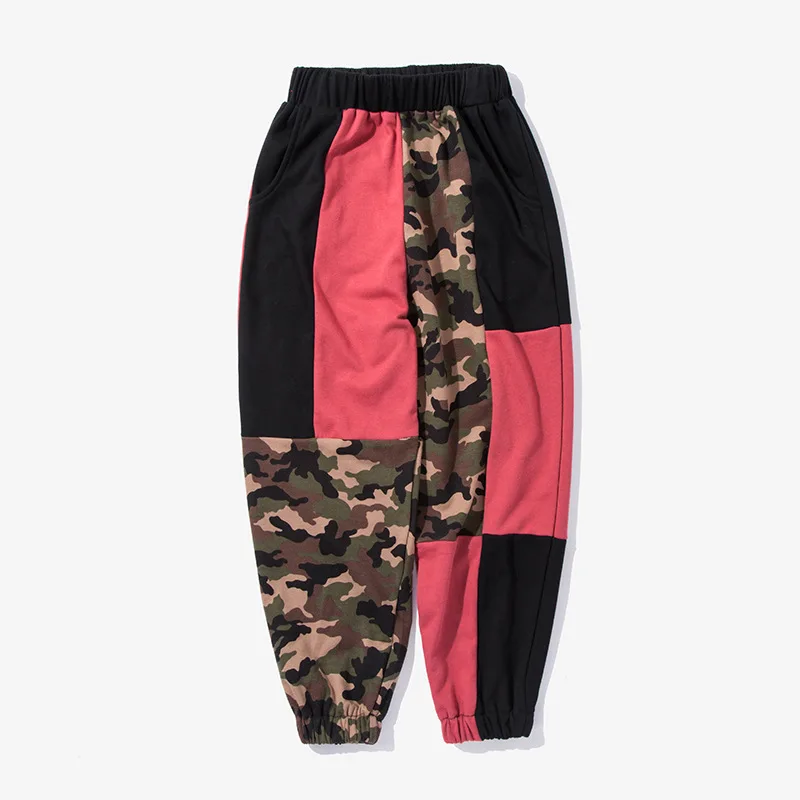 camouflage track pants