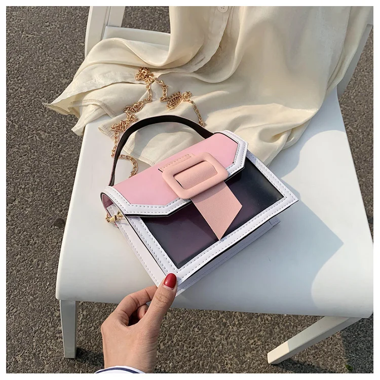 

2021 Fashion PU colorful Shoulder Handbag Crossbody Women Hand Bags, Black