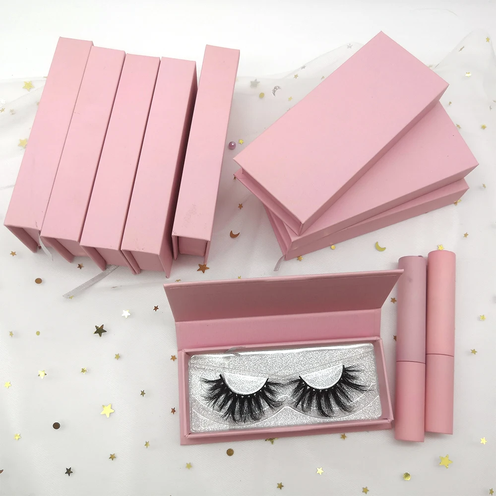 

Wholesale Customized Lash Packaging Box Fluffy 25MM 3D Real Mink Eyelashes Vendor Lashese With Case