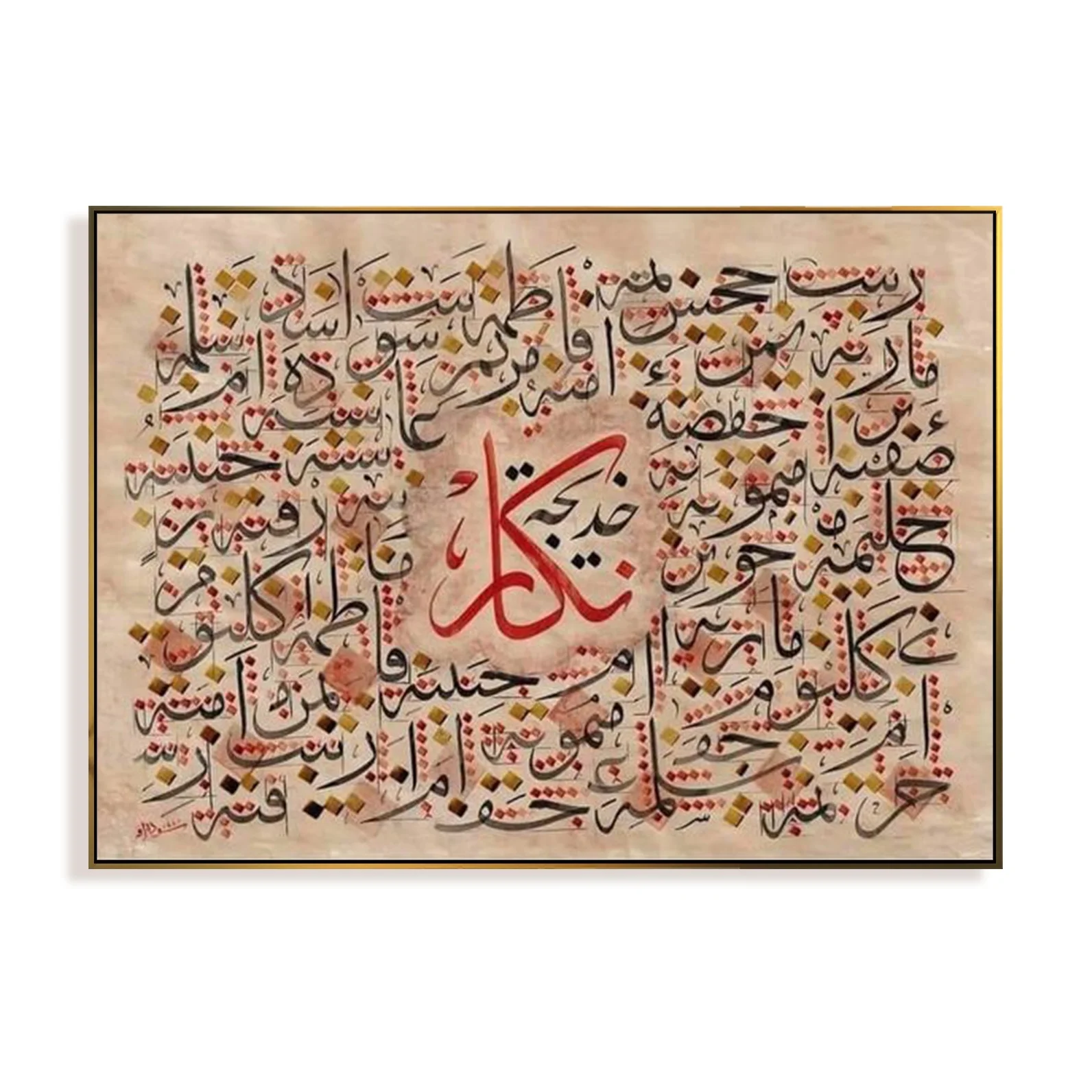 

Islamic Handmade Oil Painting Frame Wall Art Home Decoration For Living Room Islamic Painting Quran Wall Art