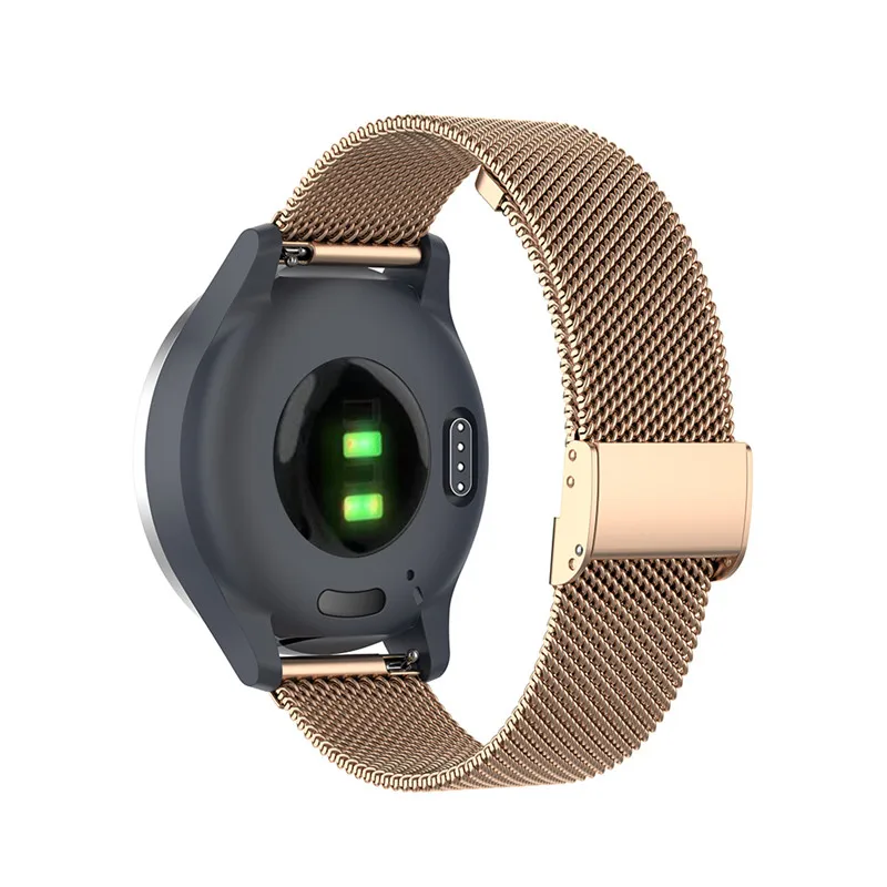 

With buckle metal mesh milanese loop stainless steel band strap for garmin vivoactive 3S / vivoactive 3
