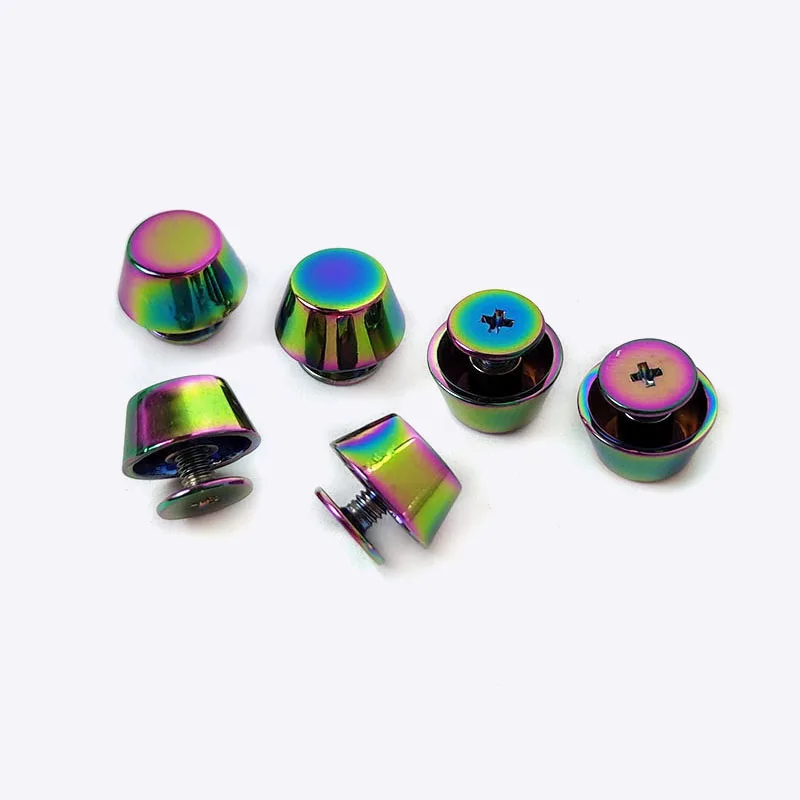 

Meetee G8-1 11mm Colorful Arc Surface Bucket Nail Leather Handbag Accessories Bag Bottom Decorative Screw Rivet