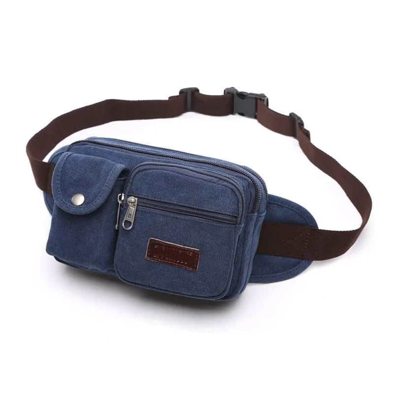 

Westal Unisex Functional Waist Bag Mobile Phone Bag Men Casual Durable Male Waist Bags Pouch Fanny Pack, Khaki,black,coffee,blue