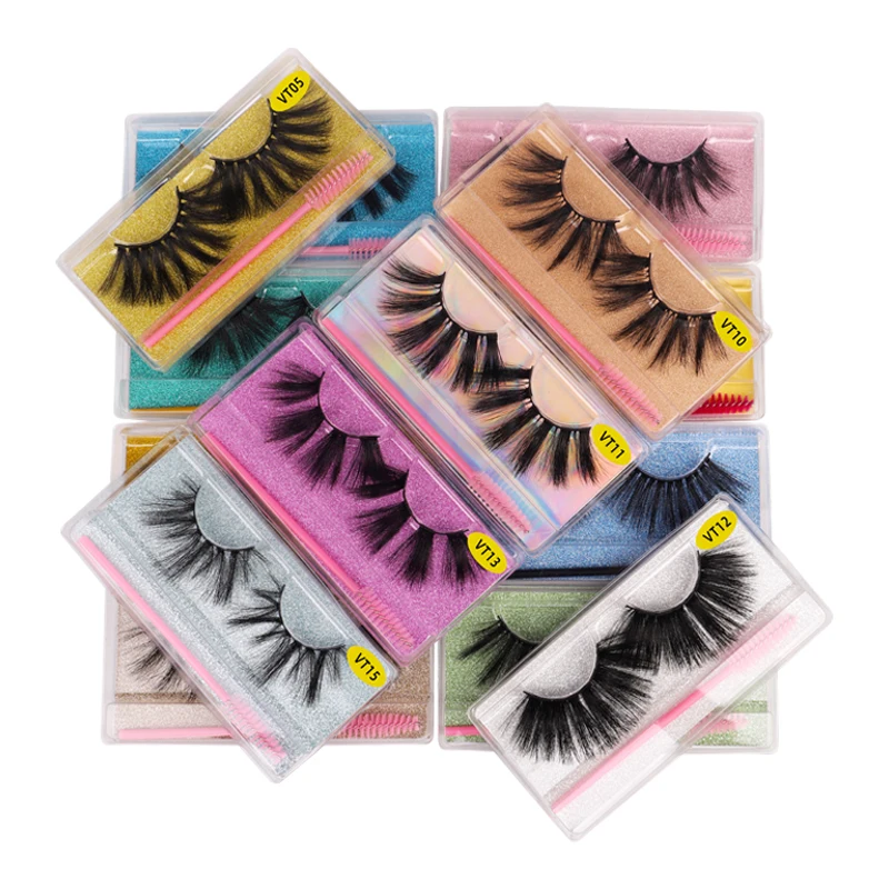 

Eye lashes 3d mink eyelashes 3D Lashes Eyelash Vendor Customized Boxes