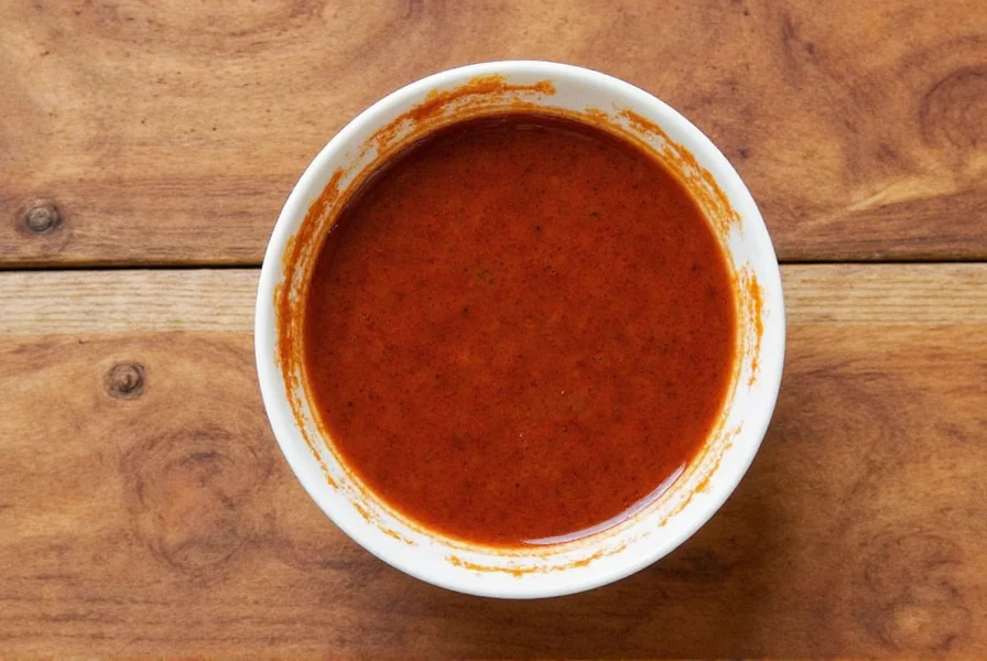 Homemade chipotle sauce in a jar with a spoon and fresh ingredients nearby