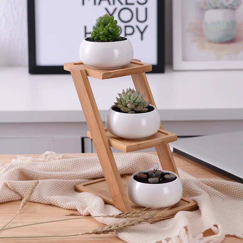 

wooden pots for plants flower bamboo clay sublimation home garden wholesale modern mini ceramic wholesale flower pots nordic, White