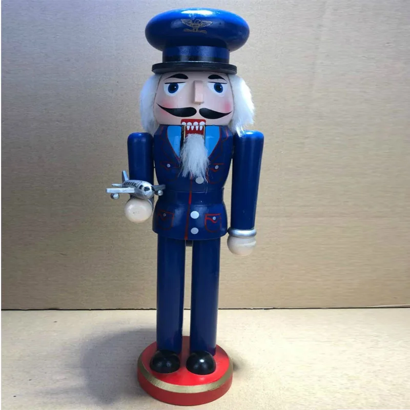 Custom Personalized Cheap Wooden Pilot Nutcracker Figurines For Christmas Buy Wooden