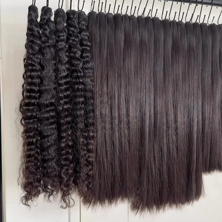 Vietnamese Raw Virgin Cambodian  Vietnamese Raw Human Hair Double Drawn Bone Straight Hair Bundles Vendor