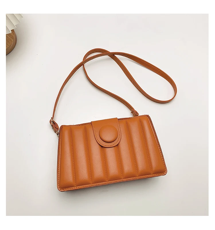 

Amazon new PU woman bag fashion embossed square leather shoulder bag cheap woman messenger bag