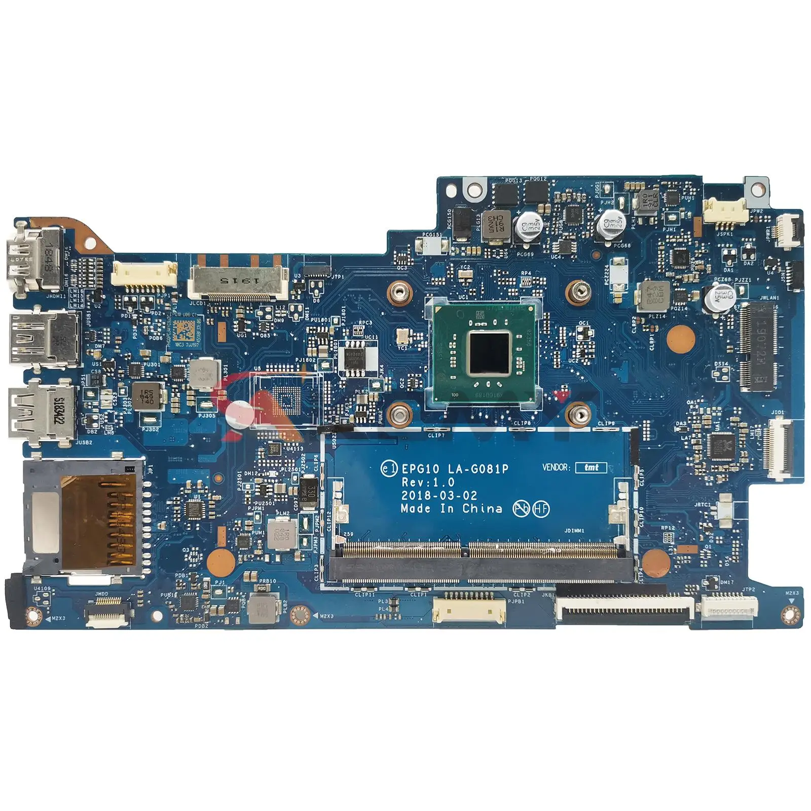 

L16636-001 L16636-601 For HP Stream X360 11-AB Laptop Motherboard EPG10 LA-G081P With N4000 N5000 CPU 100% Fully Tested ok