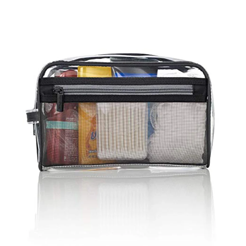 定制透明网状旅行洗漱包便携化妆收纳包收纳包男士女士