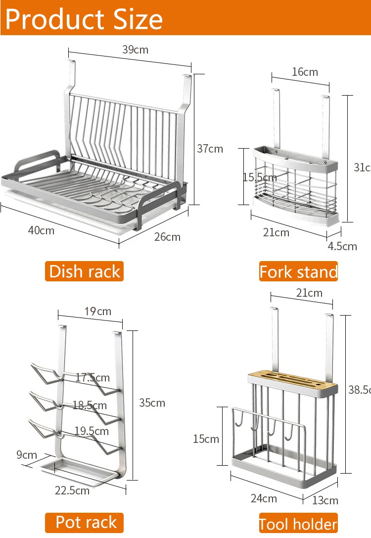 Kitchen plate rack wall mounted