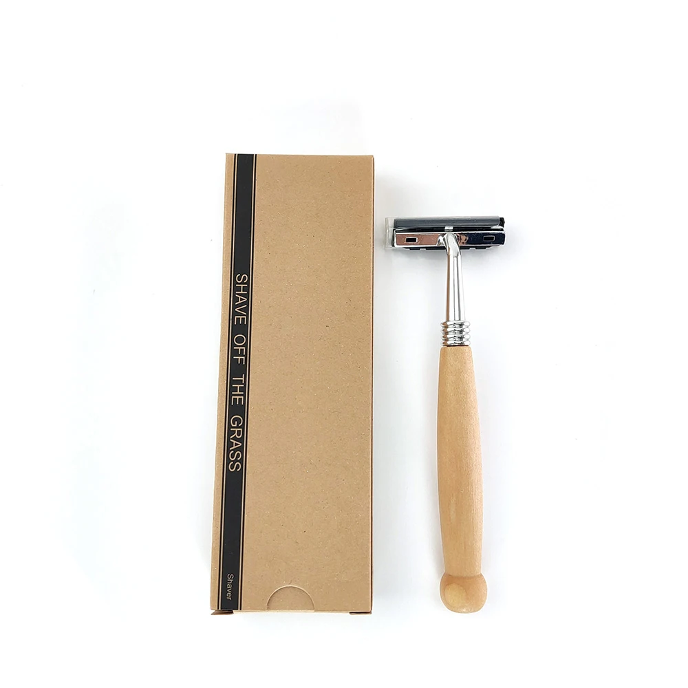 

Natural Wooden Biodegradable Eco-Friendly Bamboo Handle Bamboo Razor With Sharp Blade