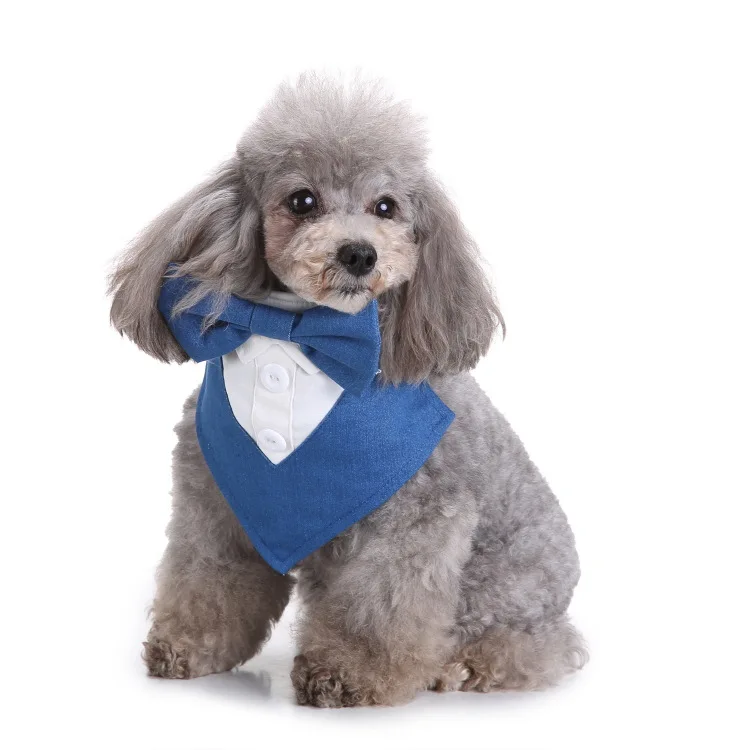 

Professional Manufacture Cheap Dogs Cats Pet Denim Bow Tie