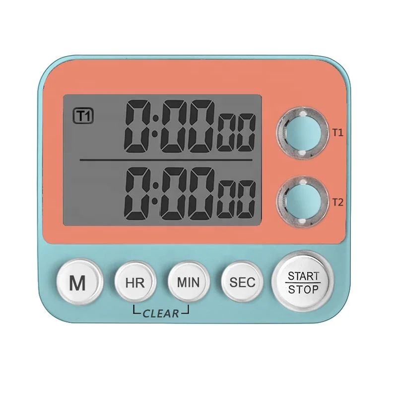 

Plastic small digital kitchen led display timer with magnet