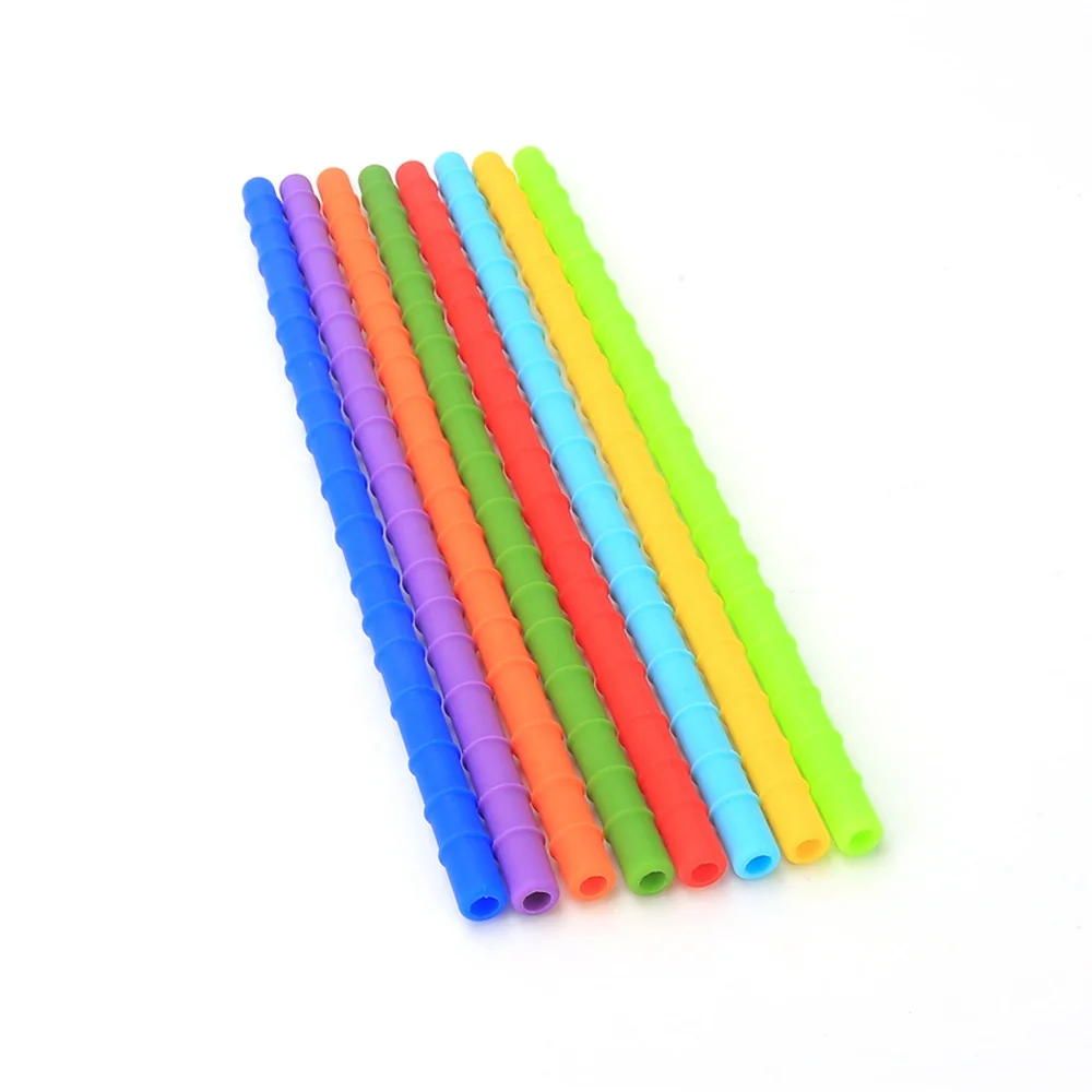 

Amazon Top Seller 2021 Food Grade Foldable Reusable Silicone Drinking Straw, Available customized