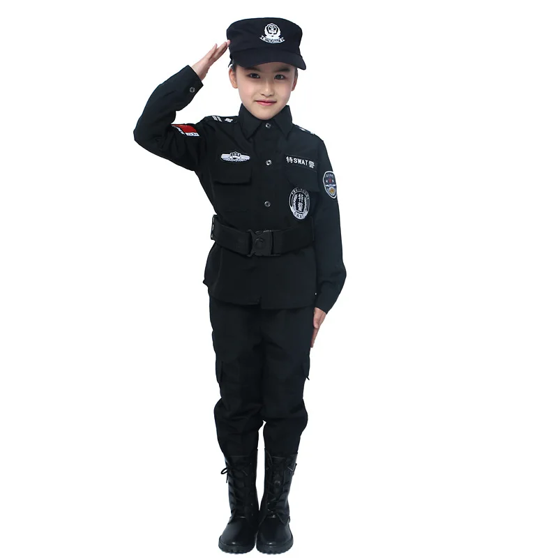 Children Cosplay Children's Festival Dance Performance Costume Police 