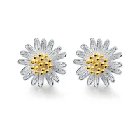 

Cute Fashion Jewelry Hypoallergenic Silver Cheap Flower Stud Earrings In Bulk