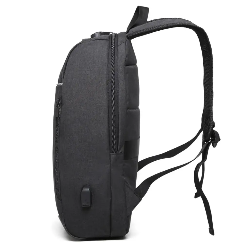 Fashion backpack for unisex school business bag laptop USB charger backpack