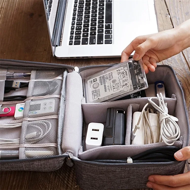 便携式防水手机数码包数据线充电器收纳包