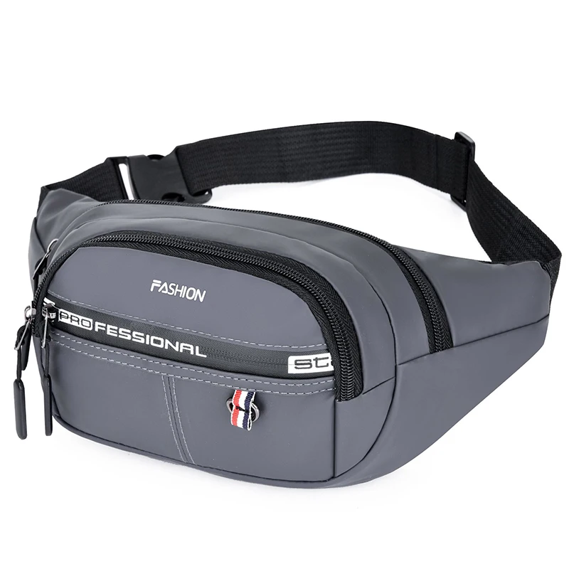 

Manufacturers direct male fanny pack large capacity waterproof chest bag female outdoor sports shoulder cross-body waist bag, Blue,black,gray,brown