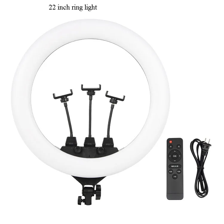 

20 Inch Selfie Ring Light With Tripod Stand&3 Cell Phone Holder&Remote Control For Live Stream