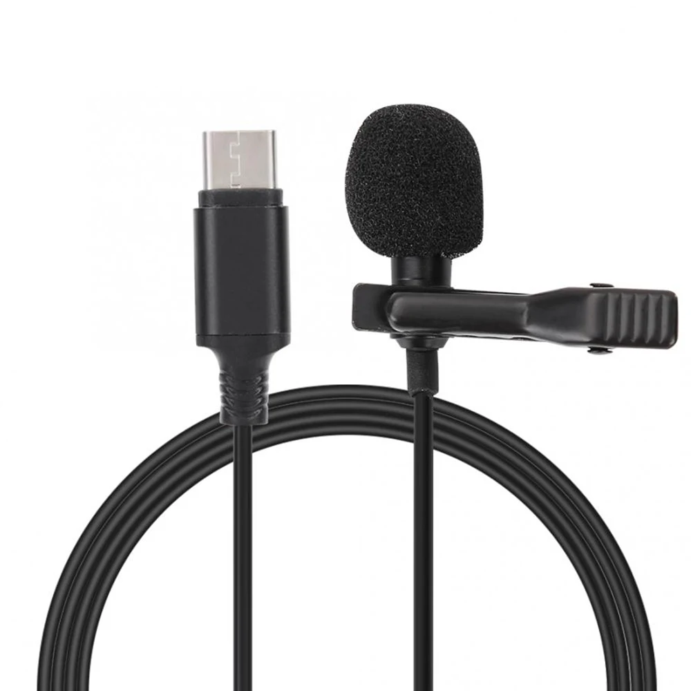 

Mini portable microphone condenser lapel lavalier microphone wired microphone for live singing Cell phone