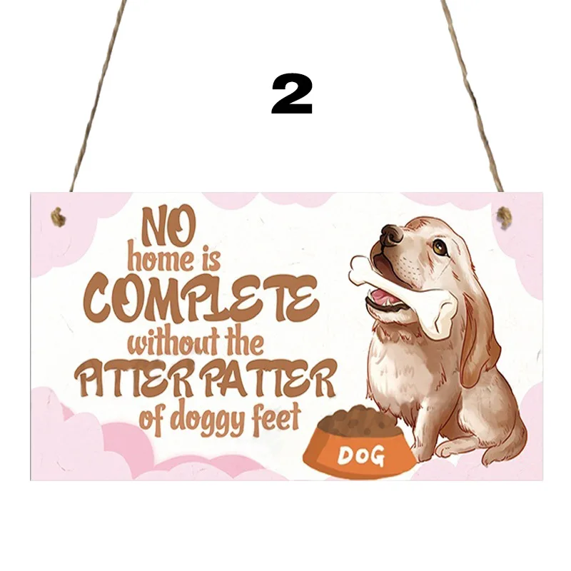 

Interchangeable Sign Warm Custom door hanger sign Home Decoration Wooden Pet Dog Hanging sign, Natural wood color