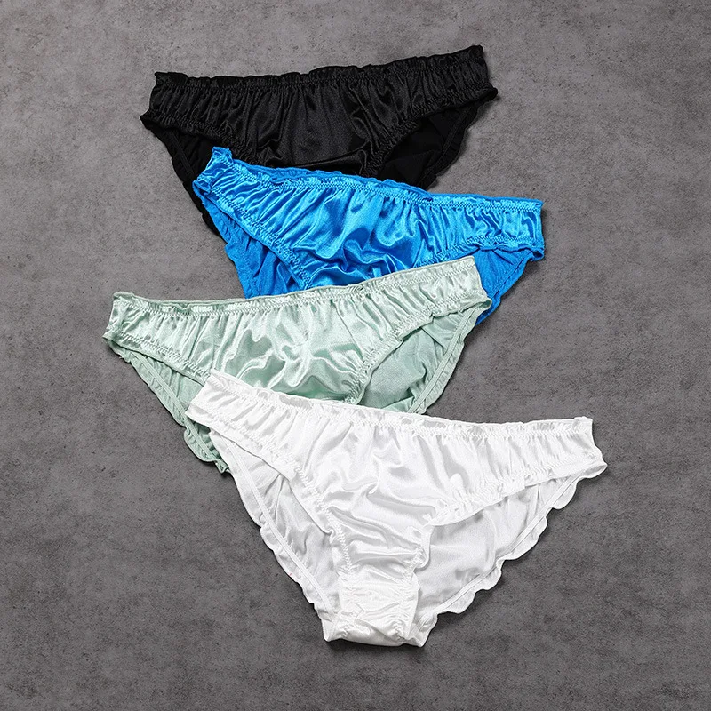 

New Trend Sexy Lace Seamless Panties Satin Ladies Underwear Women Panty, 7 colors