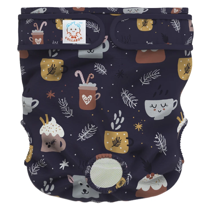 

COLLABOR Pomeranian Dog Diapers For Period Girls Comfortable Diaper Toilet For A Dog High Quality Washable Female Dog Diapers, Solid, print, digital print