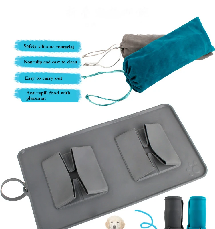 silicone dog bowl feeder