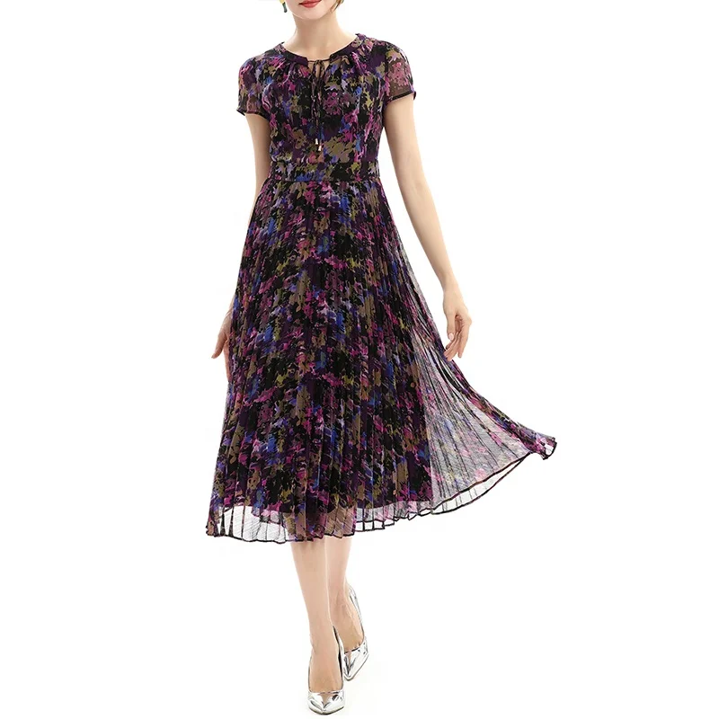 

D028 Summer High Quality Fashion Elegant Women Long Evening Office Formal Casual Dresses