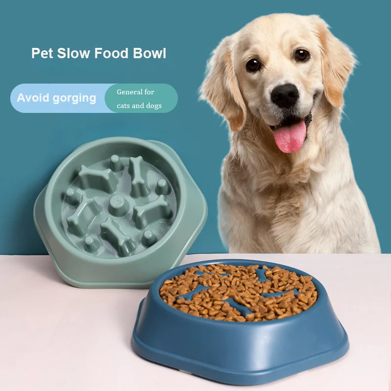 

Plastic Maze Pet bowl Slow Feeder Anti Choking Fun Feeder Prevent Bloating Feeding Plastic Dog Pet Food Bowl