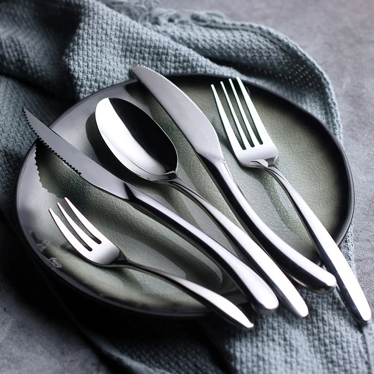 

16Pcs Stainless Steel Tableware Set Spoons Forks Elegant Cutlery Set For Restaurant
