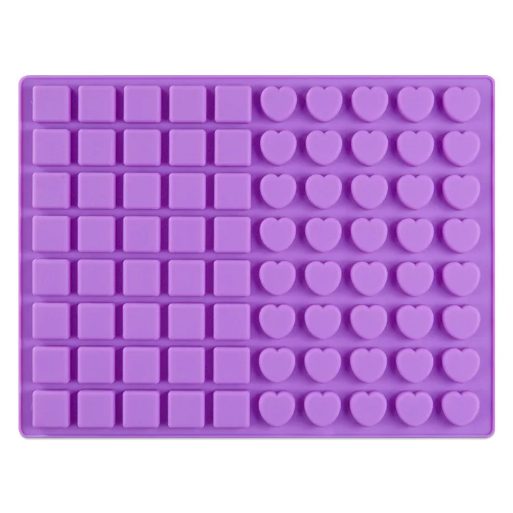 

Home made silicone cake mold 80 cavity with chocolate biscuit baking molds ice lattice ice box candy box, Customized color