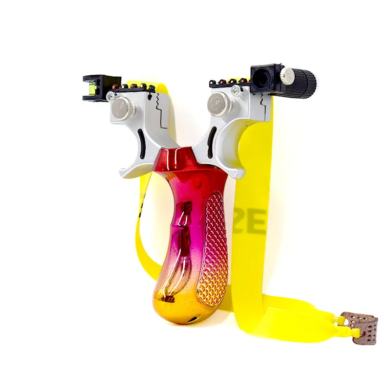 

Gradient color resin laser precision shooting slingshot outdoor hunting slingshots