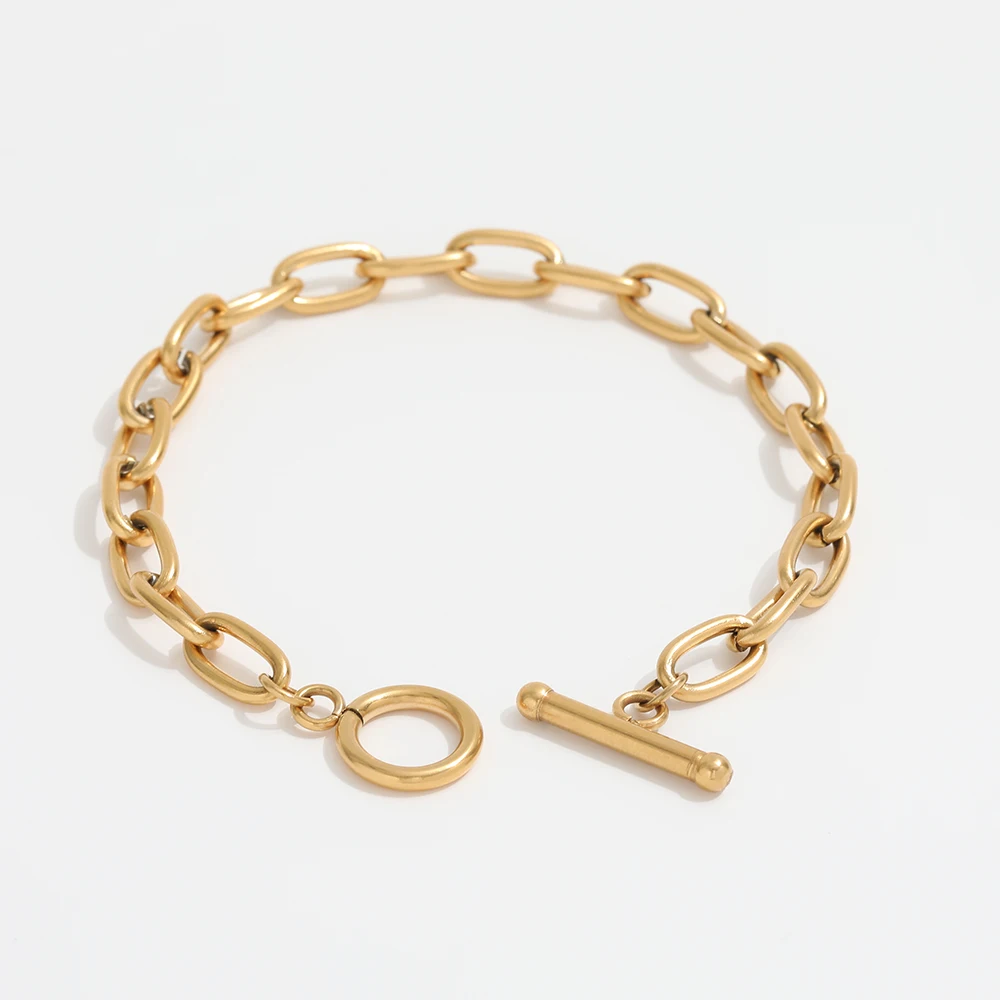Joolim Jewelry Wholesale Stainless Steel Link & Chain Bracelet for Women