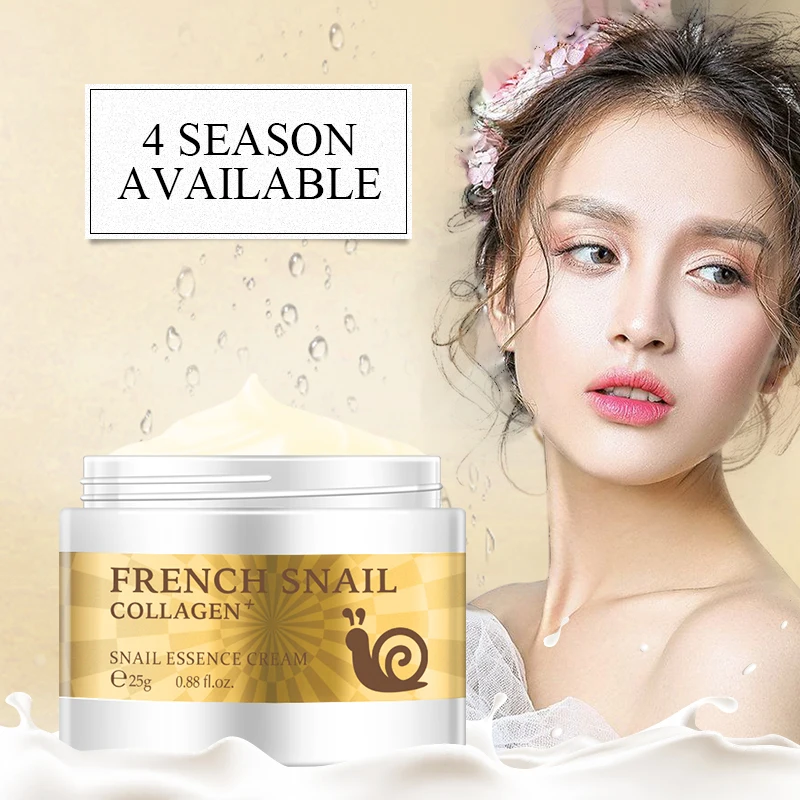 

LAIKOU Snail Face Cream Hyaluronic Acid Moisturizer Nourishing Serum Collagen Whitening Cream Skin Care