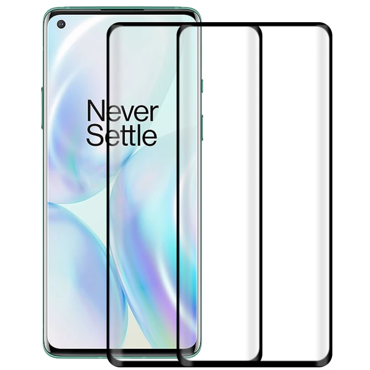 

Drop Shipping 2 PCS 3D Curved Silk-screen PET Full Coverage Protective Film Screen Protector for OnePlus 8