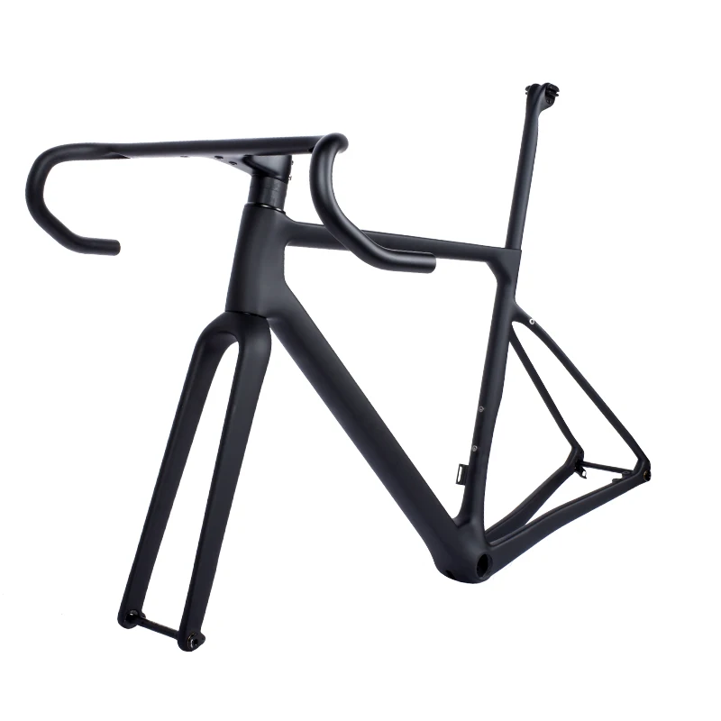 

Max 47C and 2.1 tires High modulus carbon fiber gravel bike frame 700C road bicycle frameset