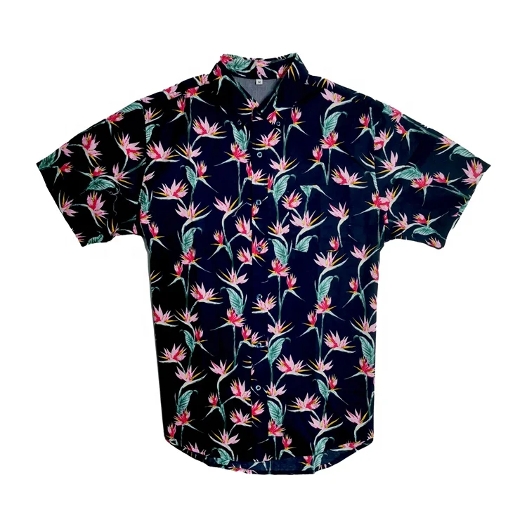 

High Quality Men Polyester Hawaiian Shirt Bowling Beach Printing Shirt, Custom