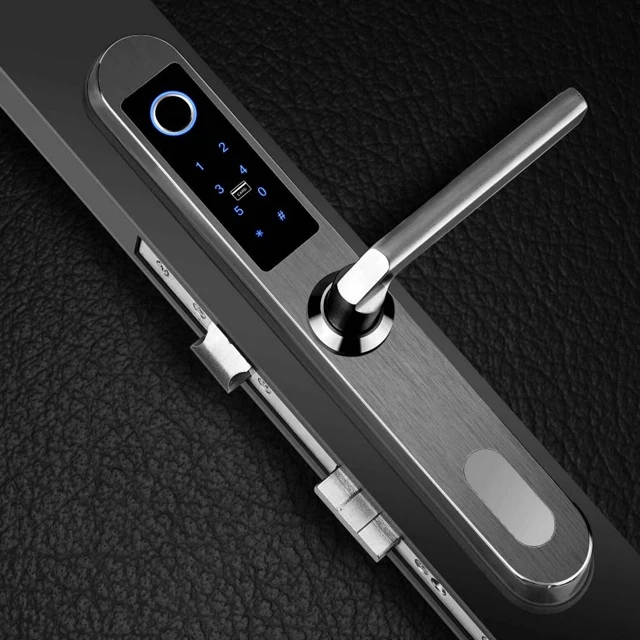 
Goodum European Style Fingerprint Password M1 Card Smart Door Lock E6800S For Sliding / Aluminum / Wooden Door 