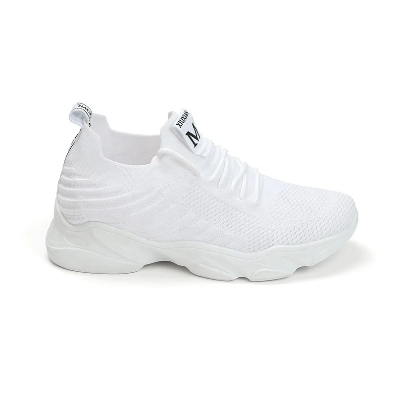 

2021 Fashion Breathable Fly Knit Sneaker Working Safety Women's Casual Shoes Running Shoe Running Shoes, As pictures showed