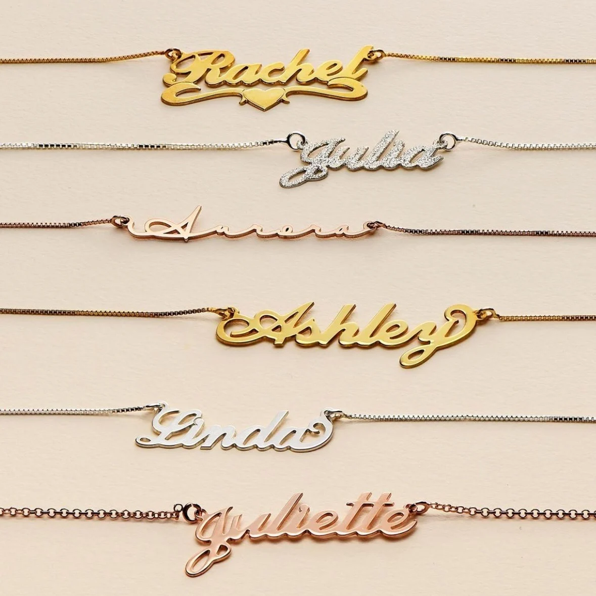 

Personalized Custom Name Necklace Gold Plated Stainless Steel Jewelry Cuban Chain Nameplate Pendant Necklace